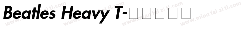 Beatles Heavy T字体转换